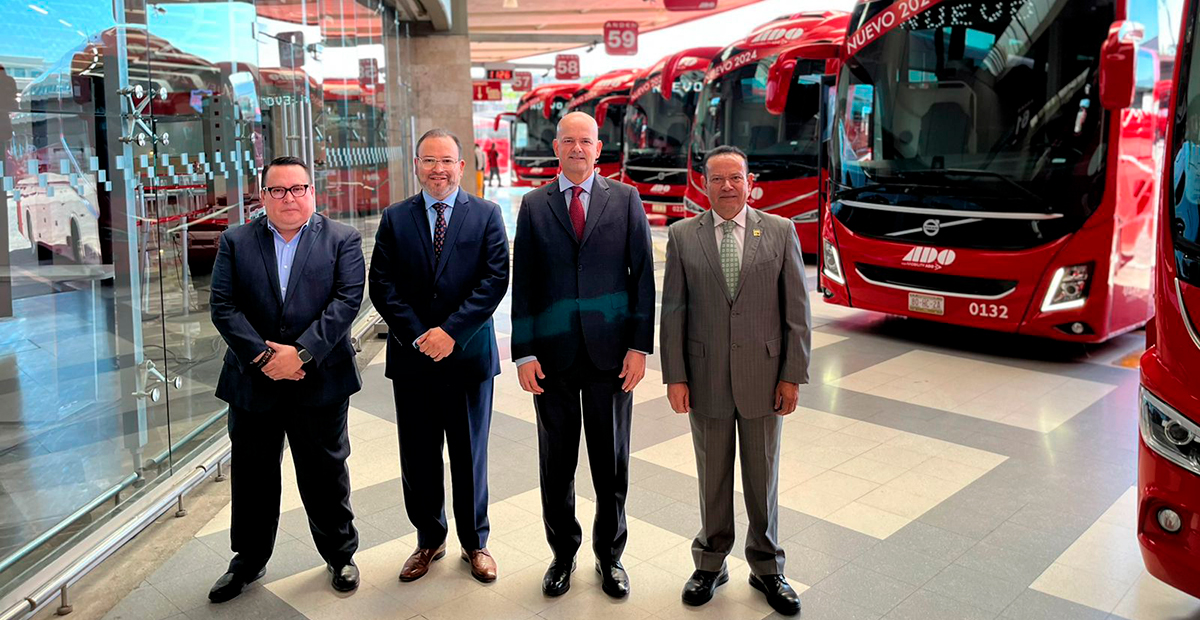 ADO presenta modernas y sostenibles incorporaciones a su flota de autobuses