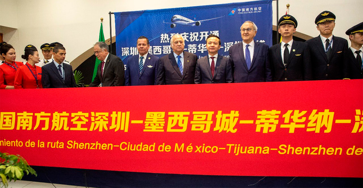 México y China reactivan conectividad aérea con nueva e histórica ruta Shenzhen-CDMX