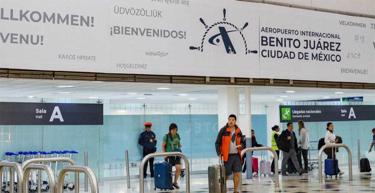 Más de 8 millones de turistas internacionales llegan a México vía aérea según su nacionalidad durante enero-abril de 2024