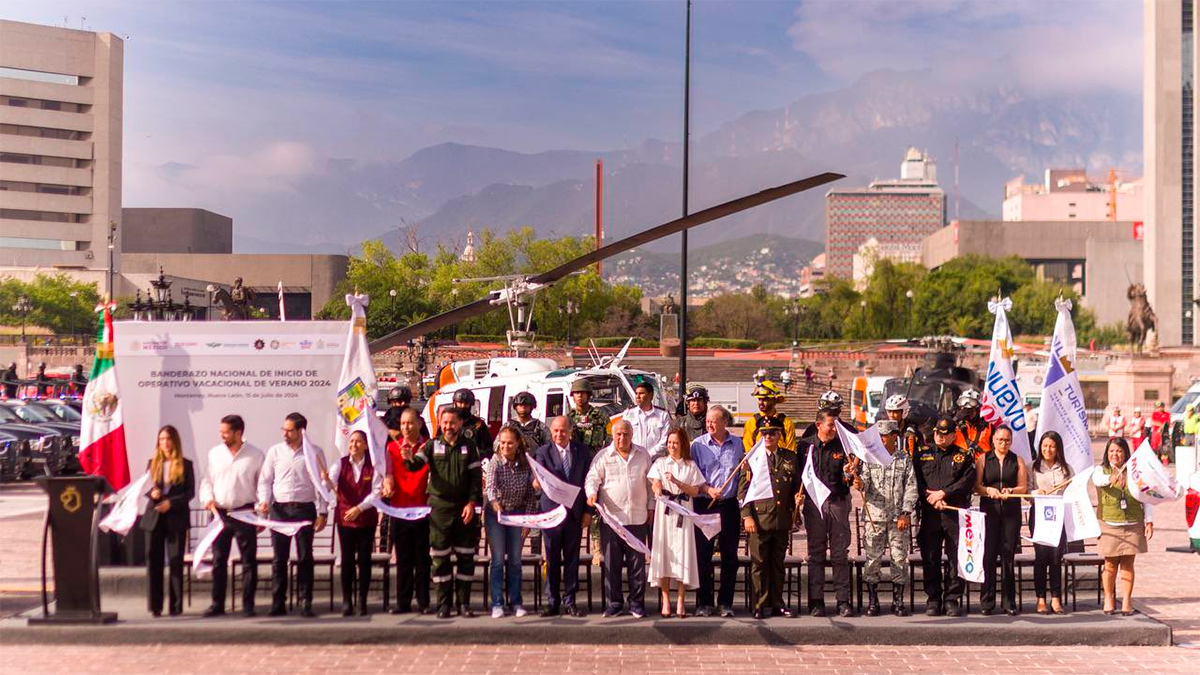 Con banderazo nacional arranca en Monterrey, Nuevo León, el Operativo Vacacional de Verano 2024