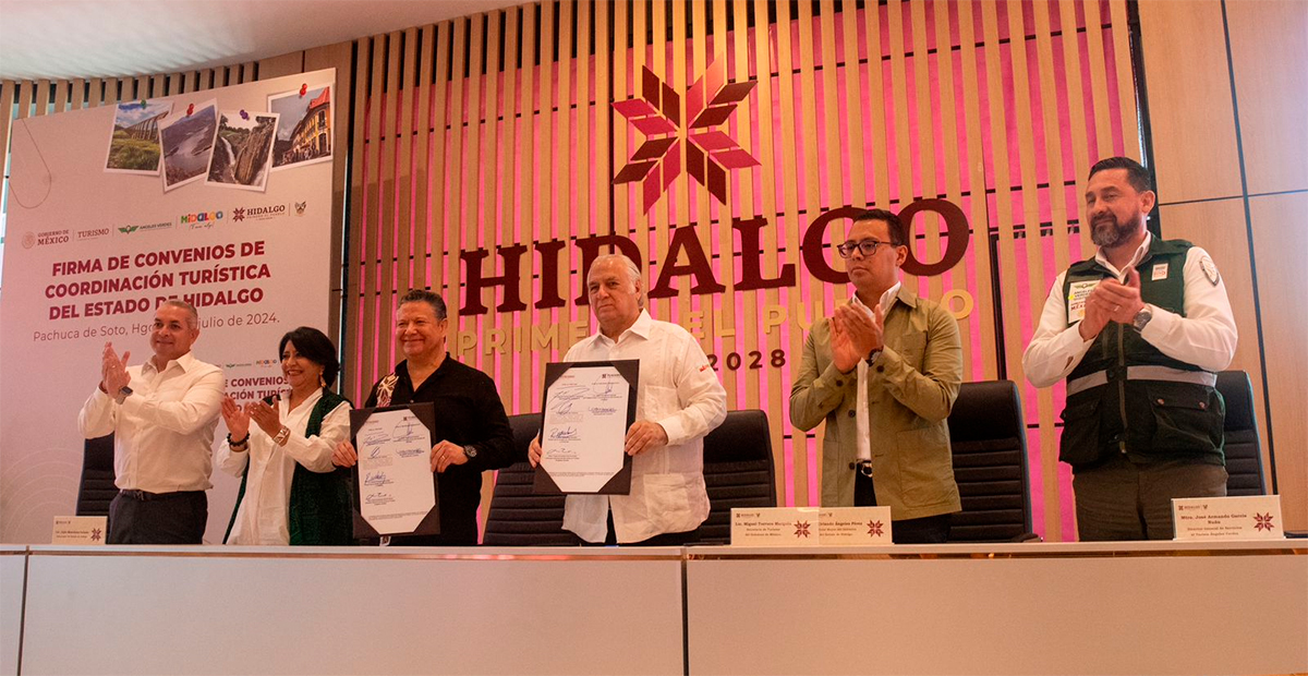 Sectur e Hidalgo fortalecen el turismo con nuevas unidades de Ángeles Verdes y Convenio de Verificación