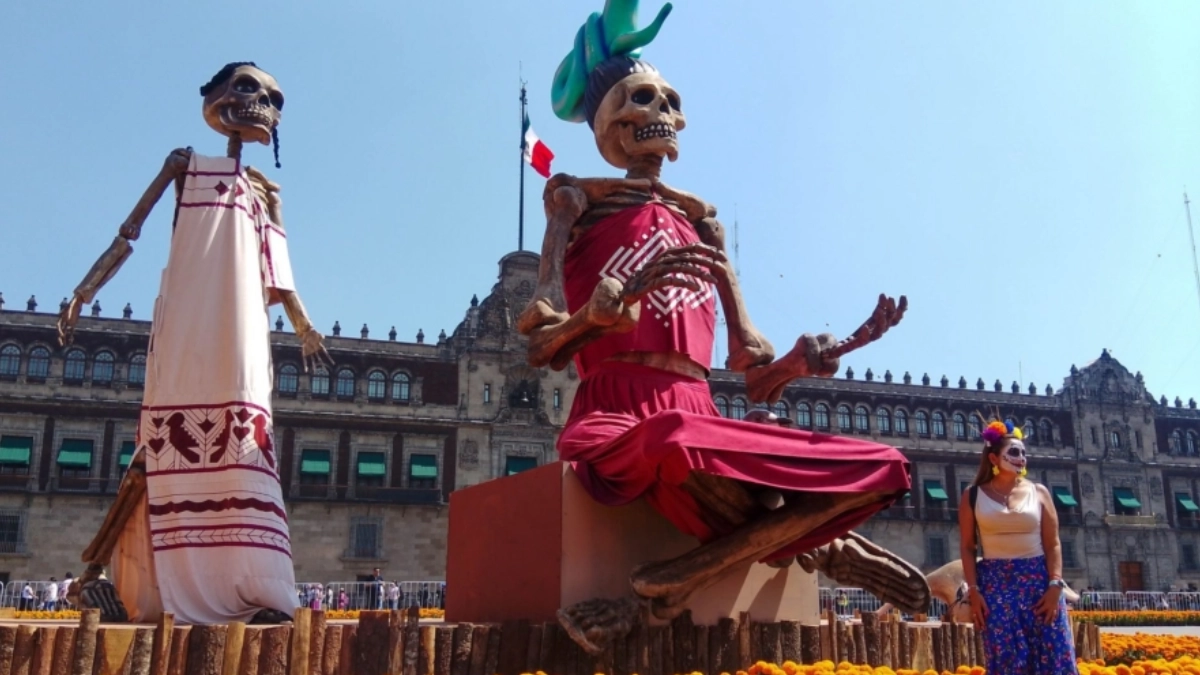 La Catrina monumental de 32 metros buscará conquistar el Récord Guinness en el Zócalo de CDMX